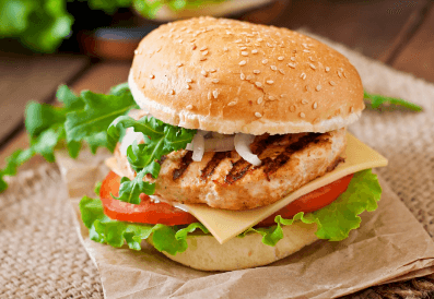 Burger Grande Doble de Pollo