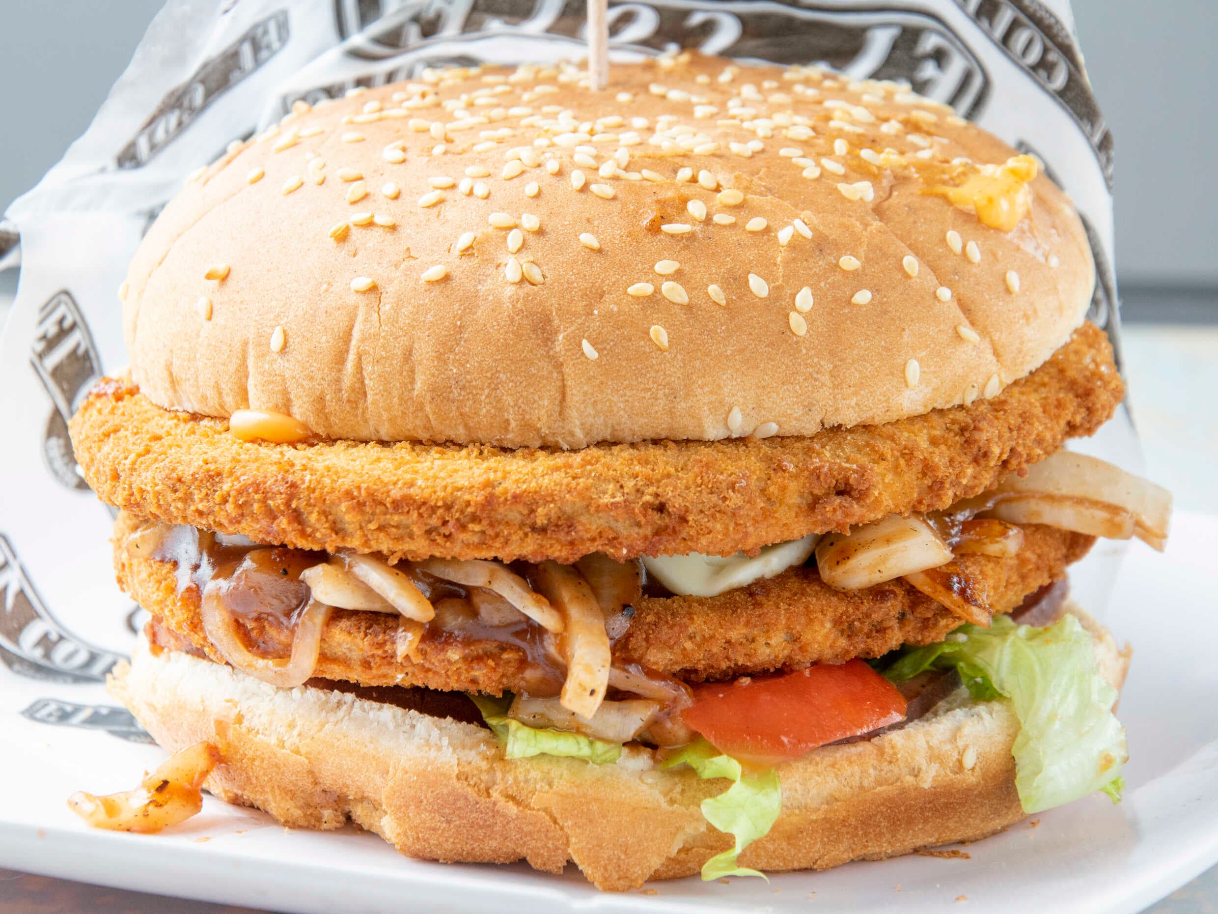 Hamburguesa Apanada Doble