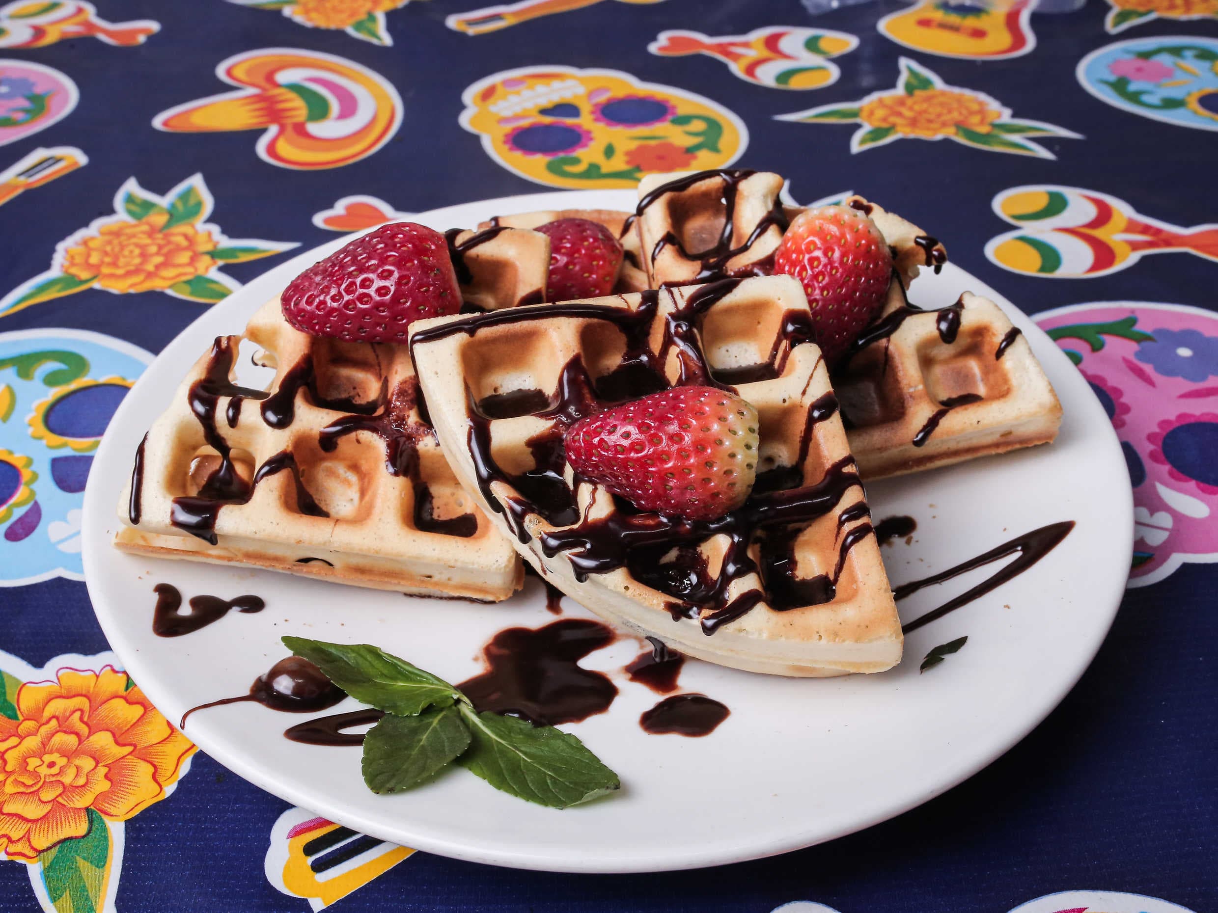 waffle tipo belga tradicional