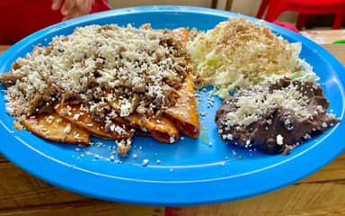 Enchiladas Orden 5 Piezas con Bisteck
