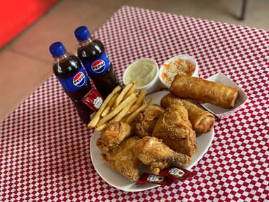Combo 4- 5pz Pollo Frito -2 Burritos- 2 Refrescos.