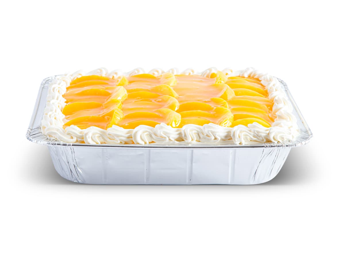 Pastel Tres Leches Durazno para 20 Porciones