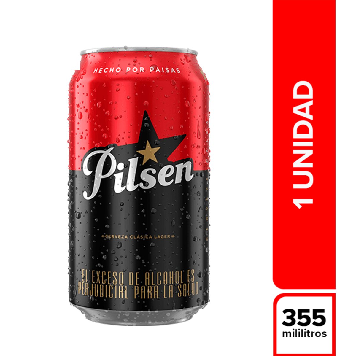 Cerveza Pilsen latón 473 ml