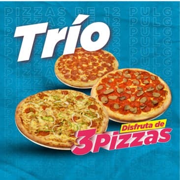 Trio (3  Pizzas de 12 pulgadas)
