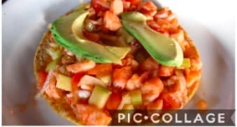 Tostada de Ceviche de Camarón