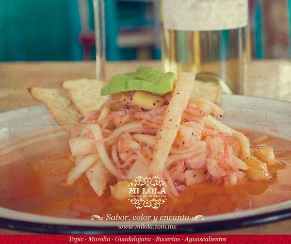 Ceviche de Camarón Pilú
