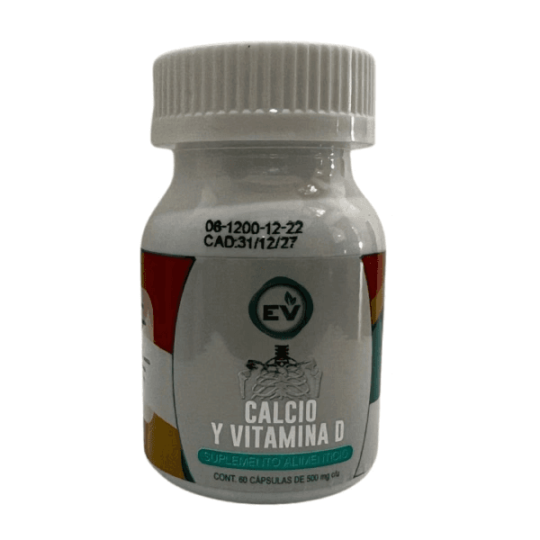 Calcio y Vitamina D 500 mg