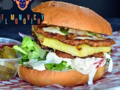 Hamburguesa de Doble Pastor