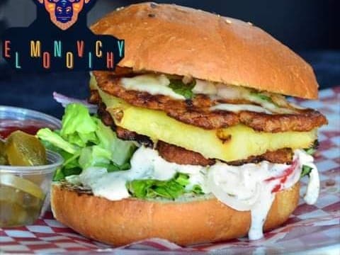 Hamburguesa de Doble Pastor
