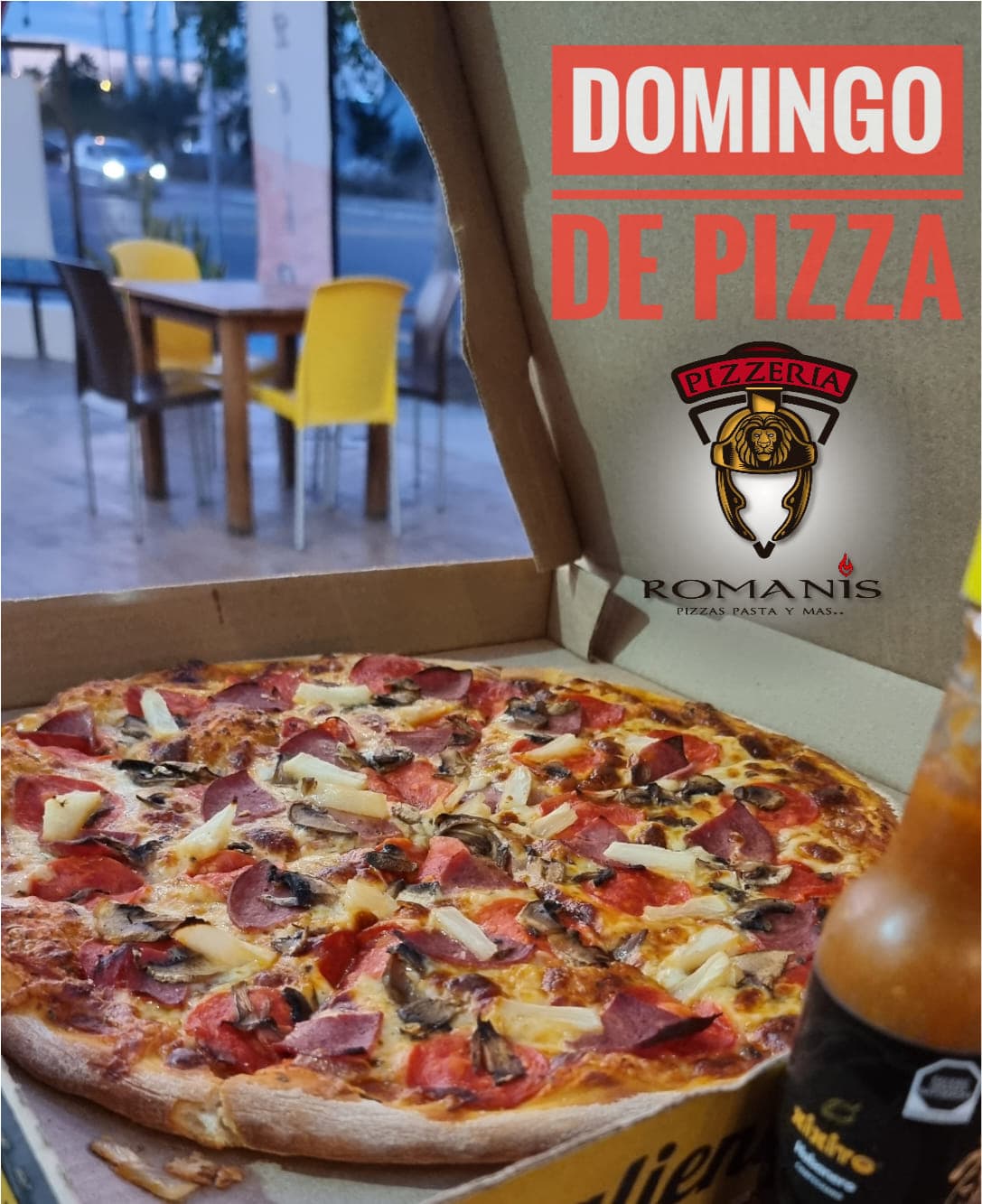 Pizza de 15 Pulgadas (1 a 2 Ingredientes)