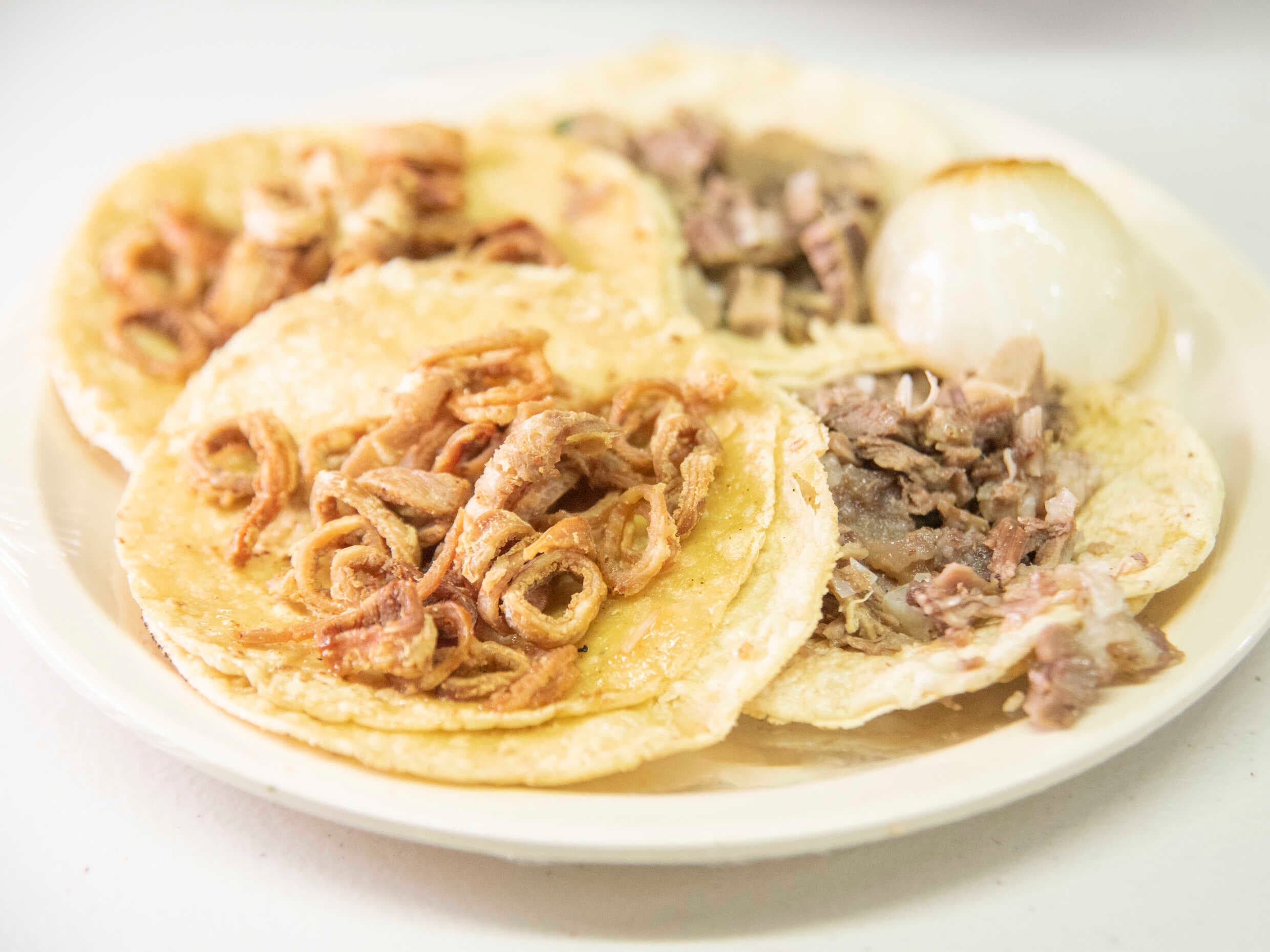 Taco de Tripa Dorada