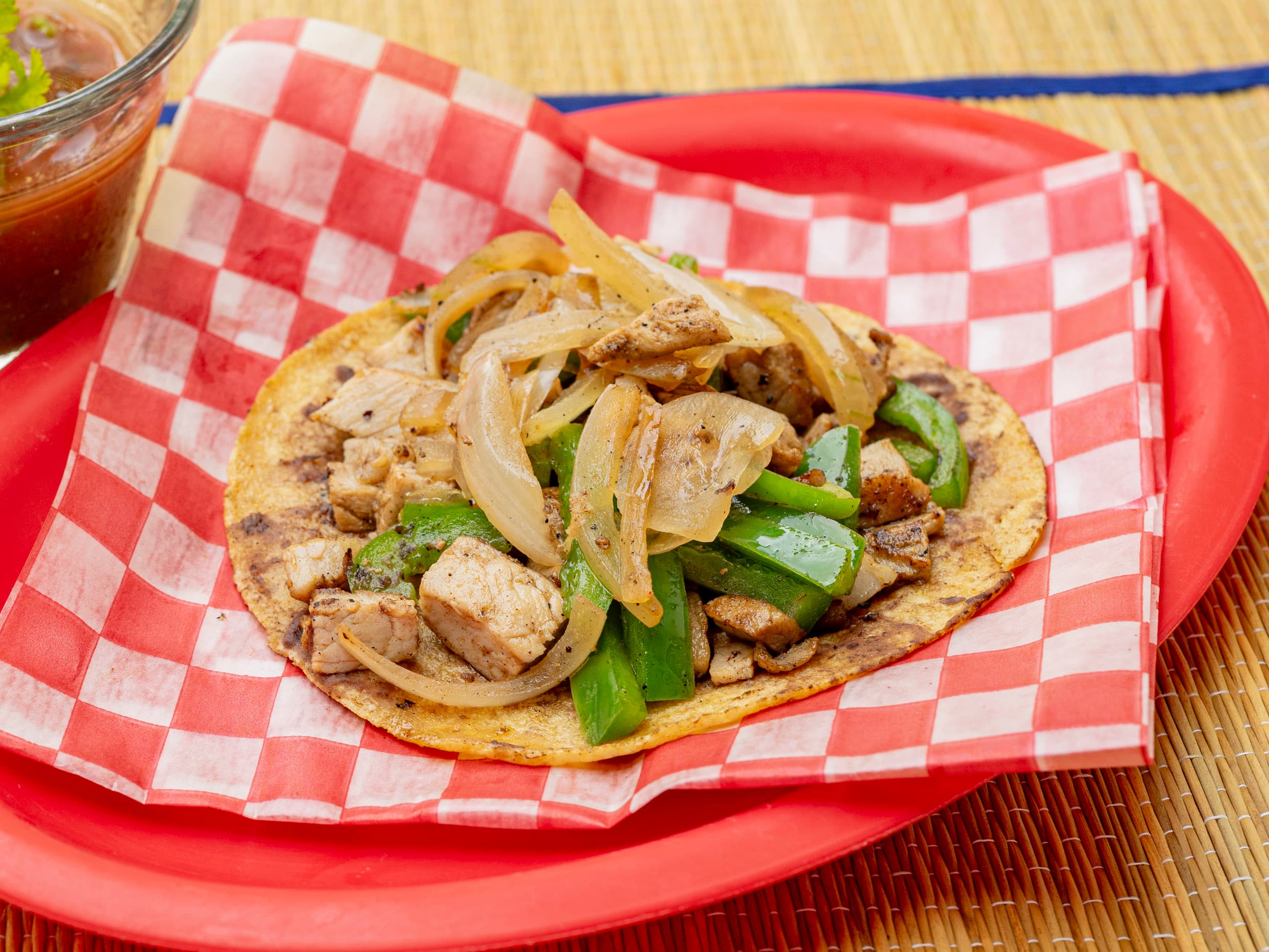 Taco de Alambre (maiz)