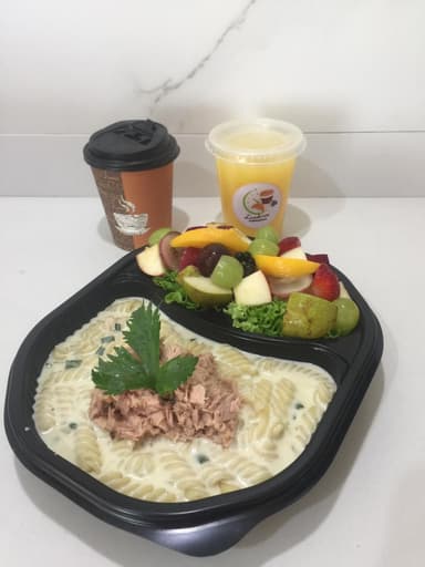 Combo!! Pasta Con Atun + Jugo Y Cafe o Té