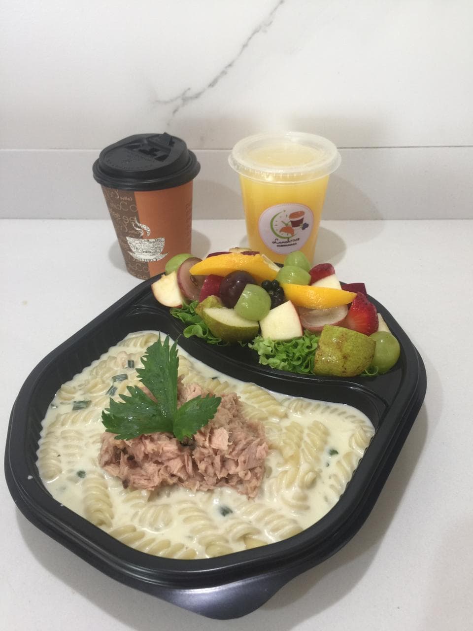 Combo!! Pasta Con Atun + Jugo Y Cafe o Té