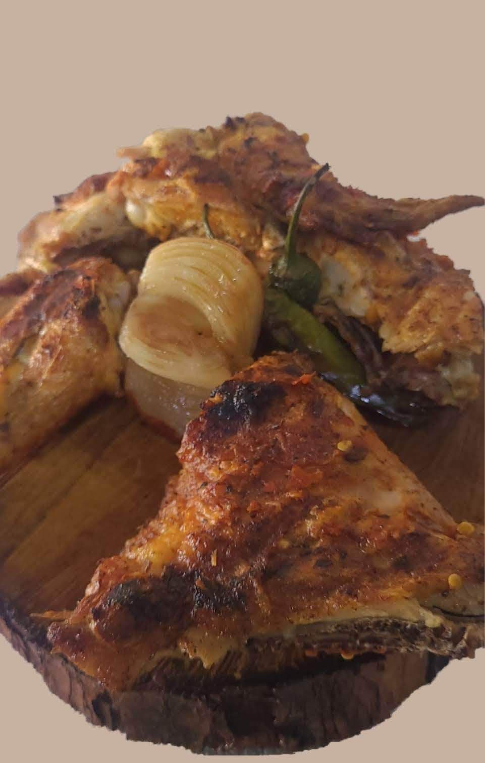 1/2 pollo enchilado