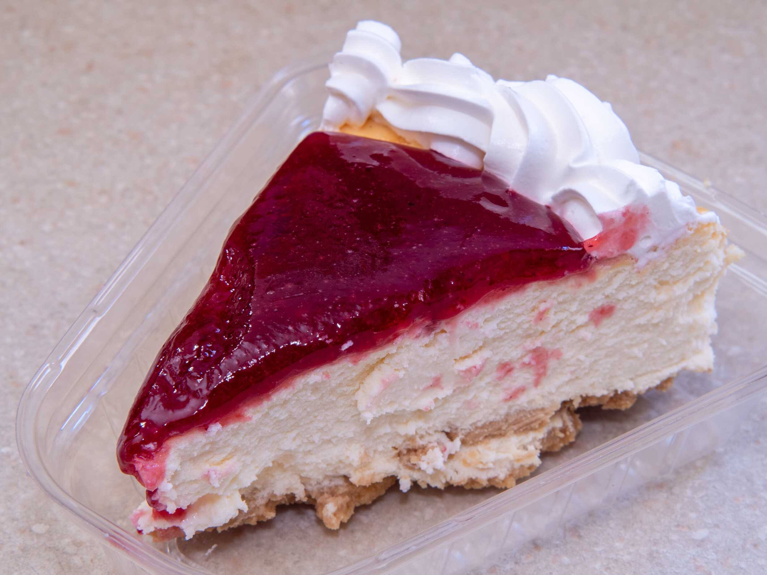 REBANADA  CHEESECAKE DE ZARZAMORA