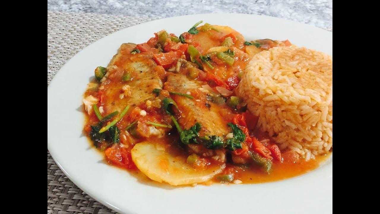 Filete de pescado a la mexicana