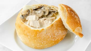 Panne Cook Pollo, Queso y Champiñones