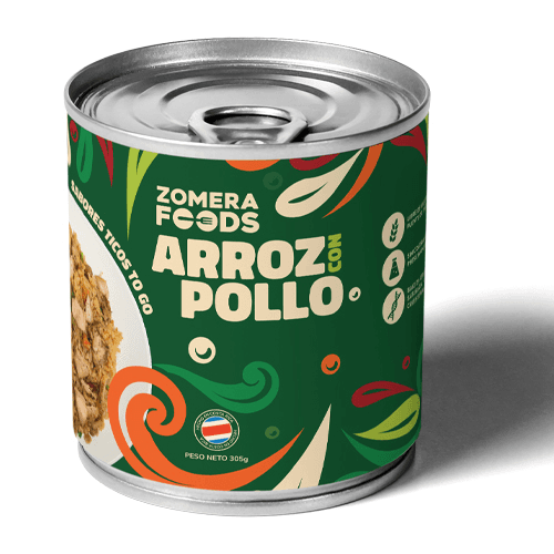 ZOMERA FOODS ARROZ CON POLLO LATA 305 GR