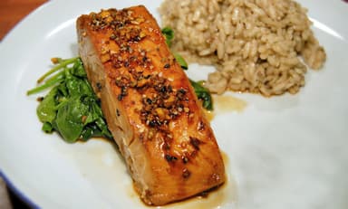 Braseado de salmón