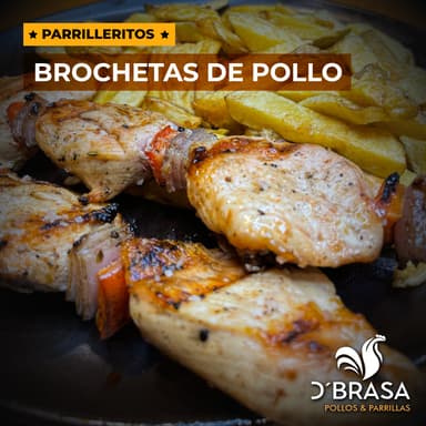 Brochetas de Pollo 2 uds
