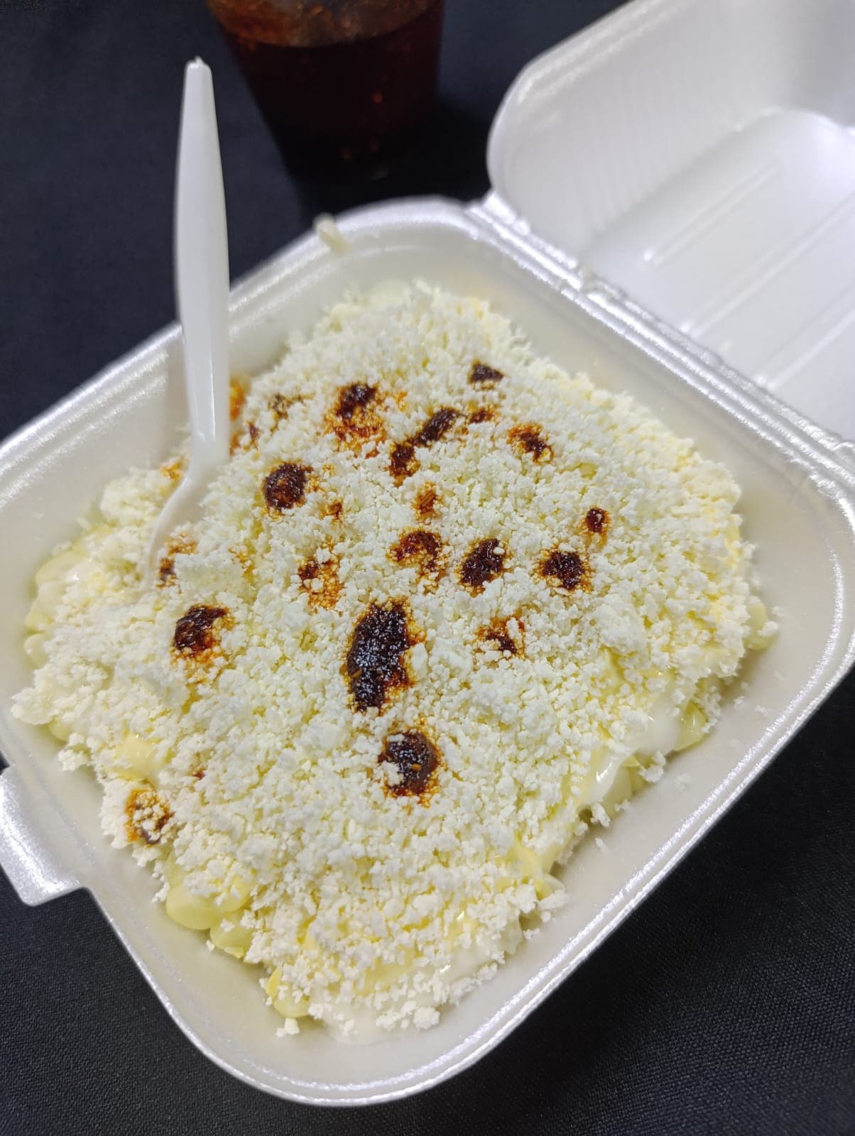 Elotes Cocidos rebanado con Crema