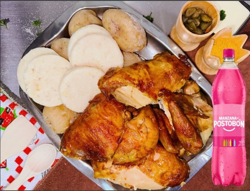 Medio Pollo Asado + Gaseosa !