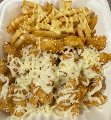 Trocito de Pollo Empanizado con Queso Mozzarella