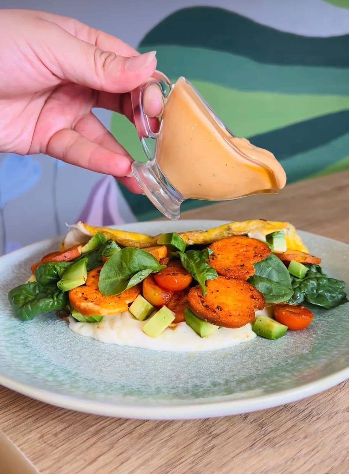 Omelette de Espinaca