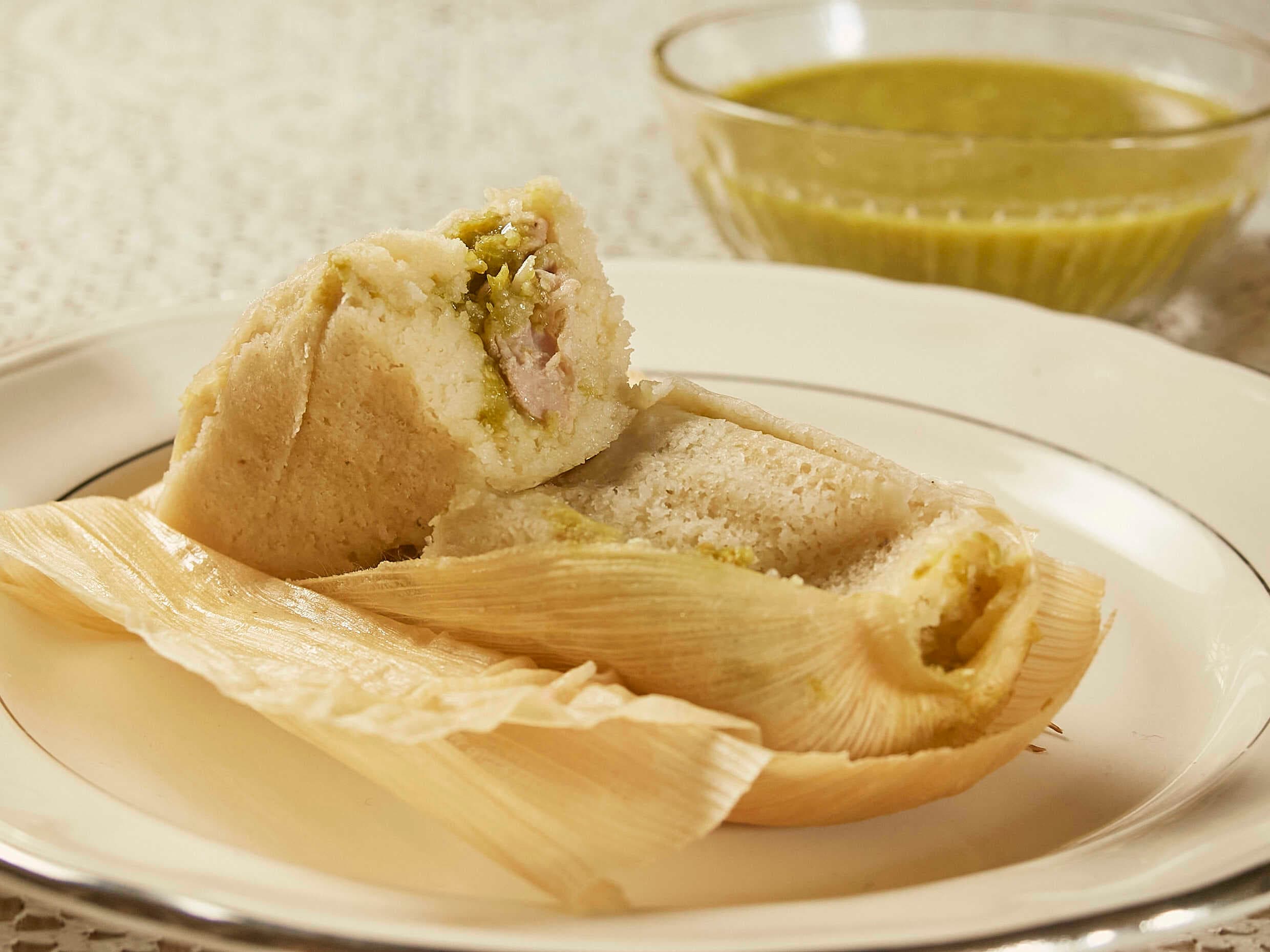 Tamal Salsa Verde