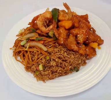 Camarón, 1 Guiso y Arroz Mixto