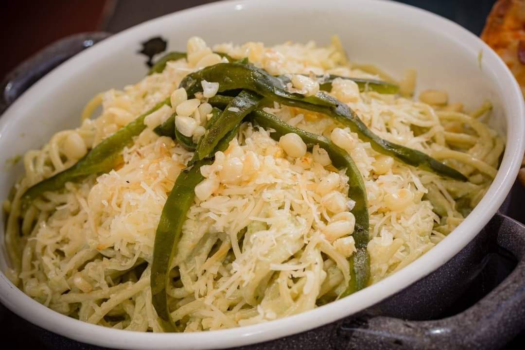 Pasta Poblano + Postre