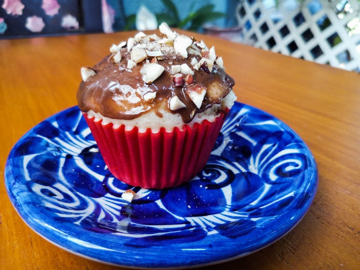 Muffin relleno de chocolate