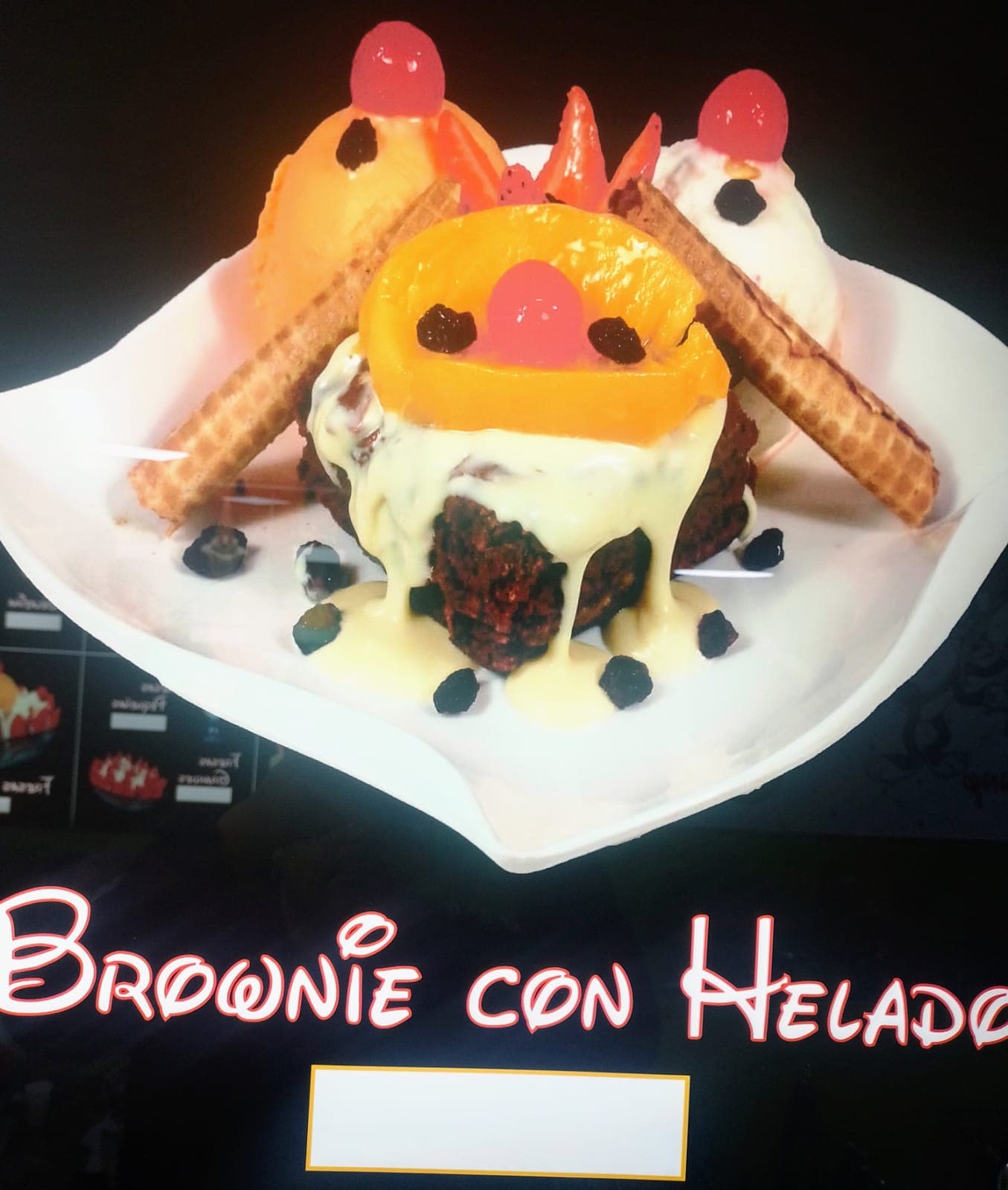 Brownie con Helado