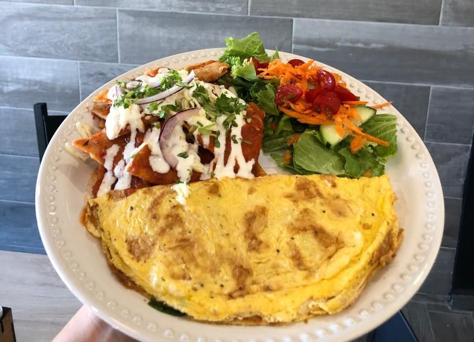 Omelette y Café