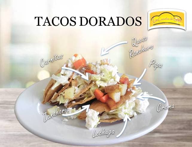 Tacos Dorados de Carnitas