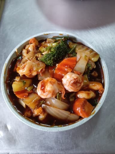 Chop Suey con Camarón
