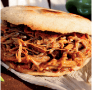 Arepa con todo.