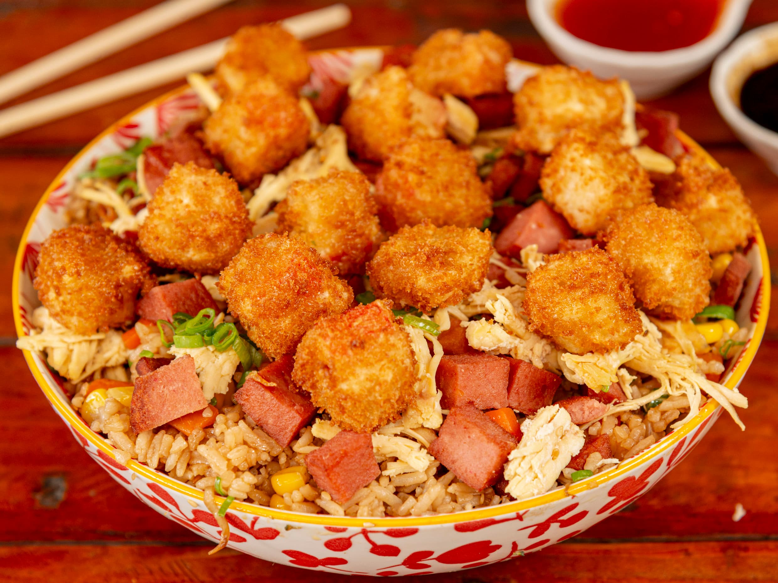 Combo Arroz al Wok + Palmito Crispy
