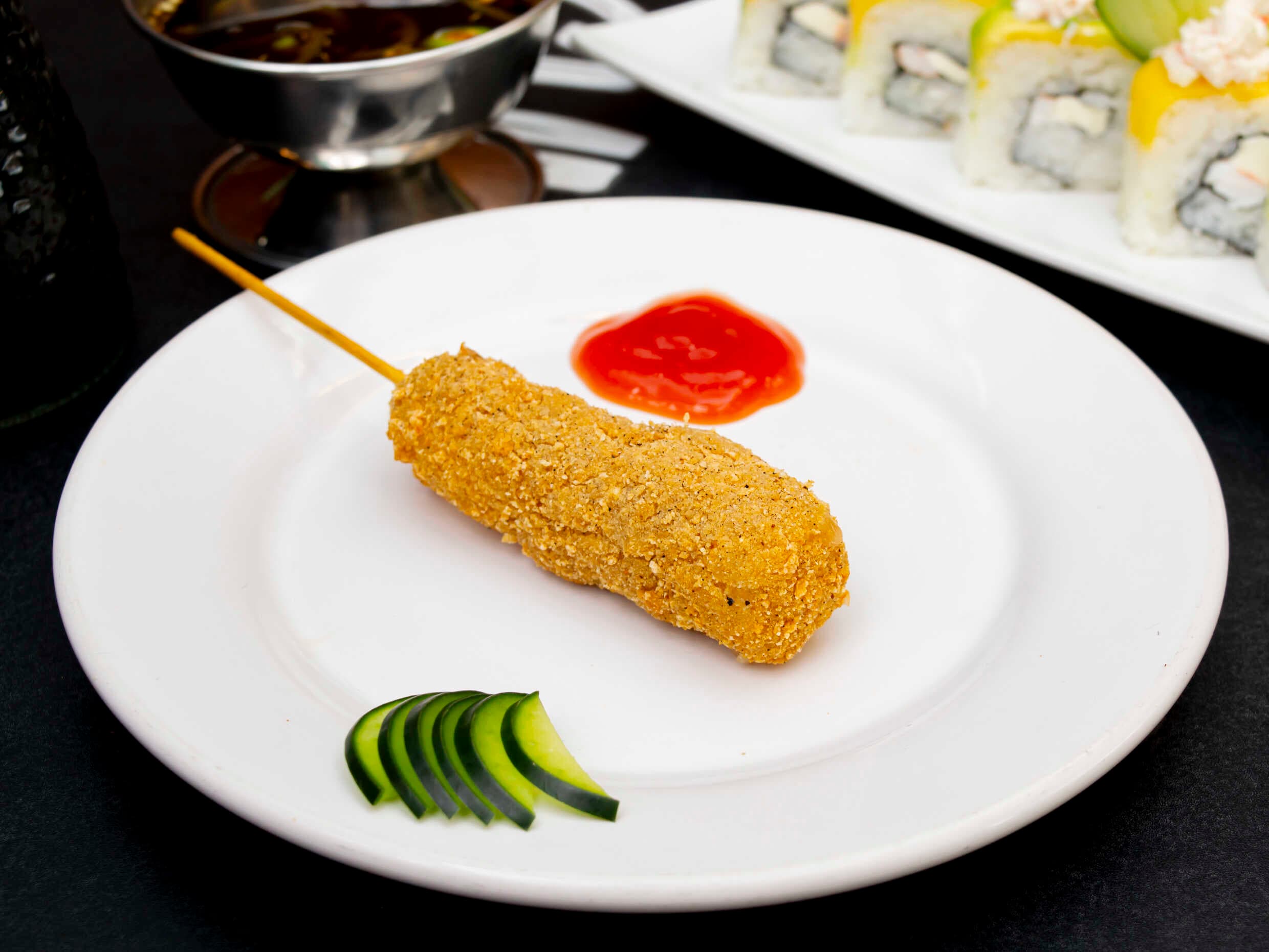 Kushiage de Camarón con Queso 1 Pieza