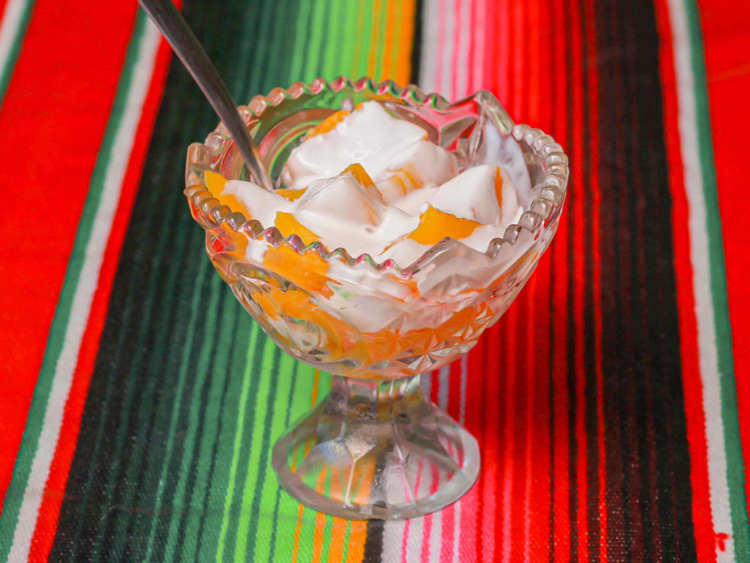 Duraznos con Crema