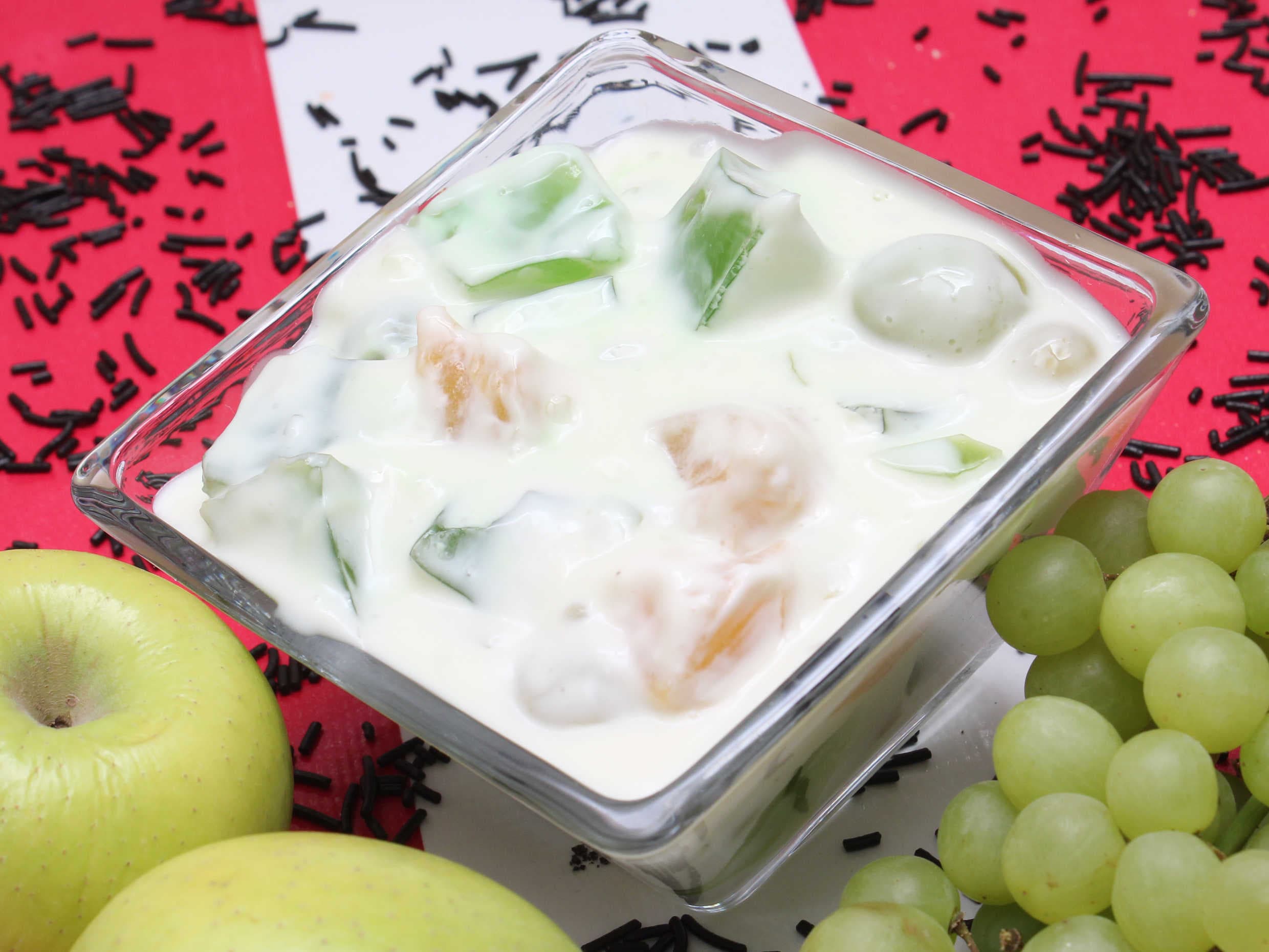 Gelatina de Agua con Frutas