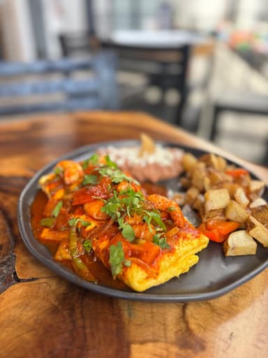 Omelette Queso y Camarón
