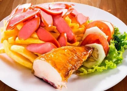 Salchipizza Plato XL