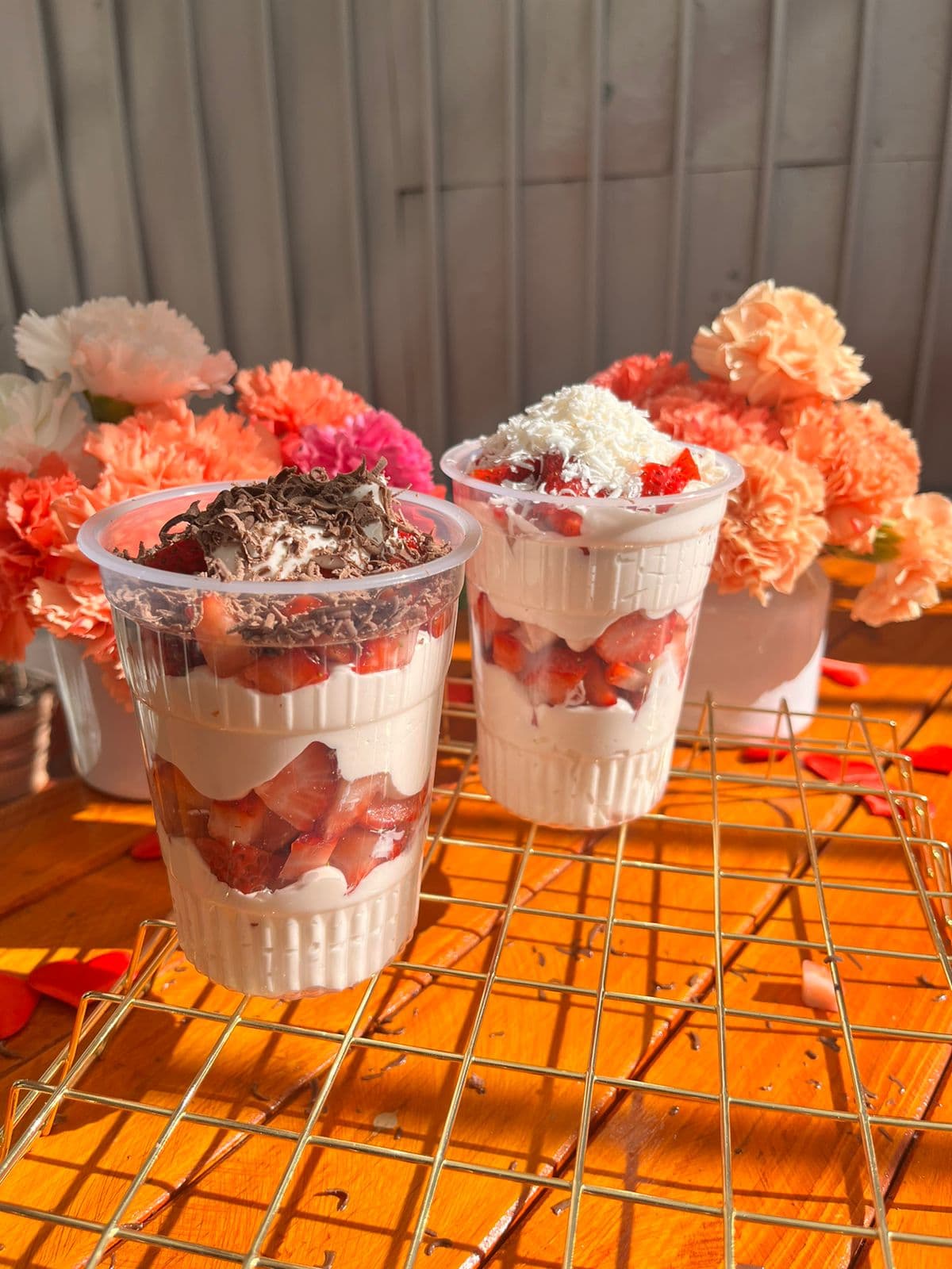 Fresas con crema