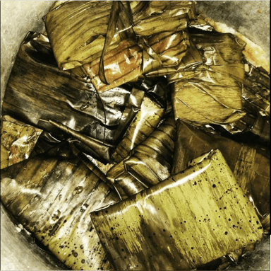 Tamales Oaxaqueño en hoja de plátano