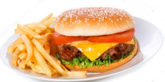 Hamburguesa con Papas