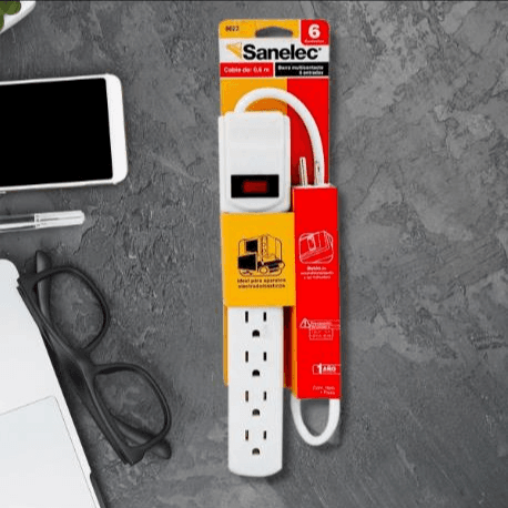 Sanelec Barra Multicontacto 6 Entradas