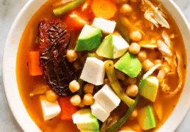 Caldo Tlalpeño 1/2 Orden
