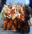 5 Alitas con Papas